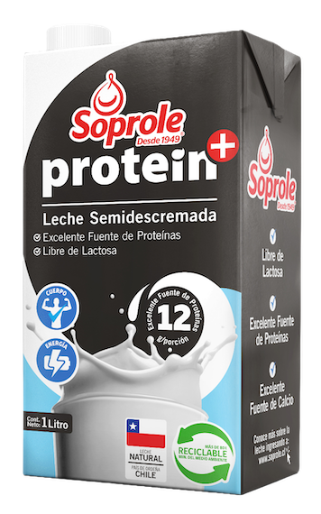 Leche Protein+ semidescremada 1L